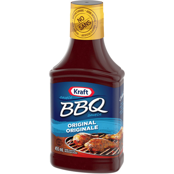 Kraft Original BBQ Sauce Quality Bulk Large 455ml/15.39oz (2/Case)-Canadian Made