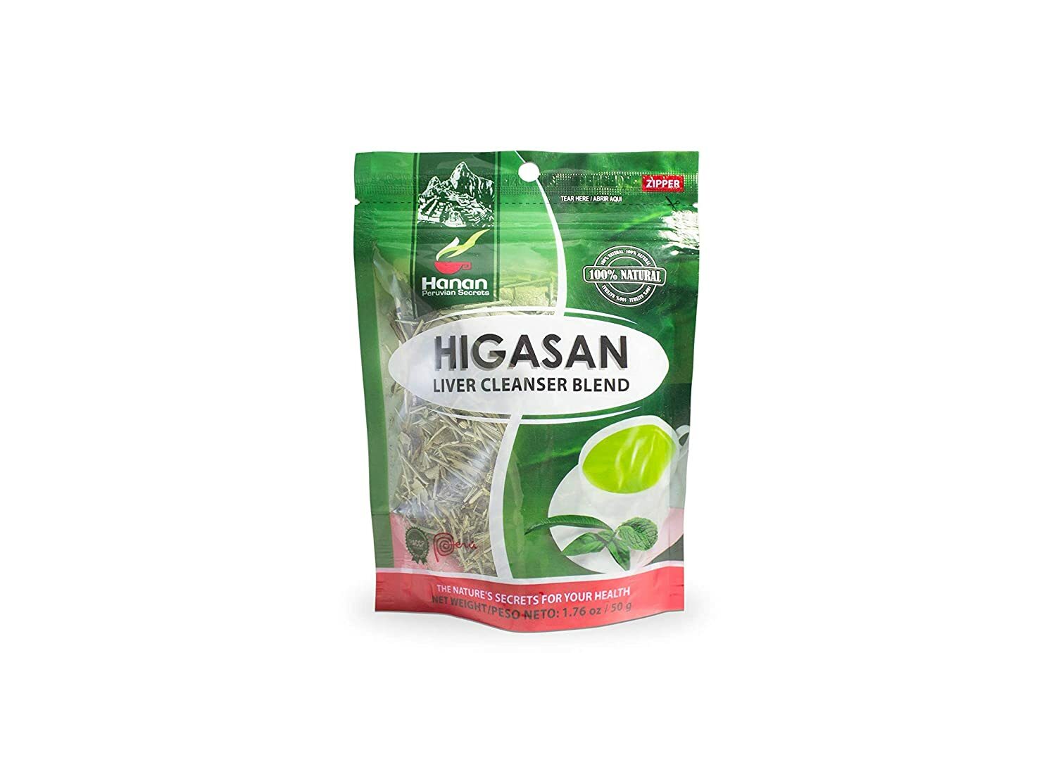 Hanan Peruvian Secrets Higasan Herbal Tea | 100% Natural Liver Cleanser | 1.76oz