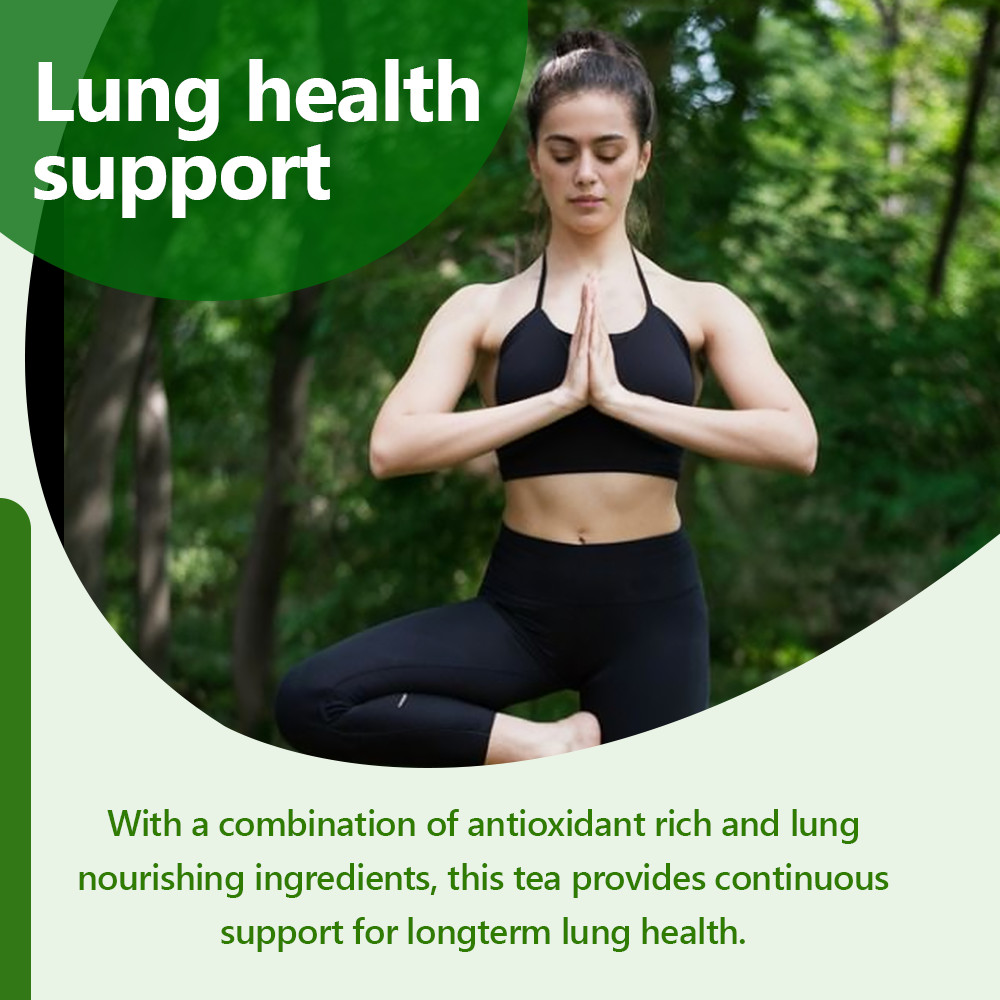 Lung Cleanse Herbal Tea for Smokers, Natural Detox & Respiratory Support 30 Bag