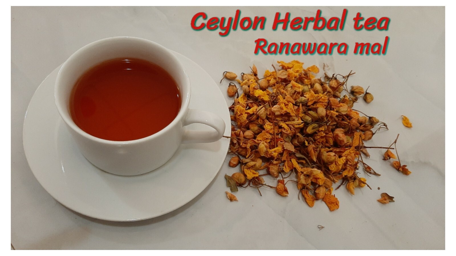 Herbal Ceylon Tea Ranawara Mal (Cassia auriculata) 100% Natural Flower
