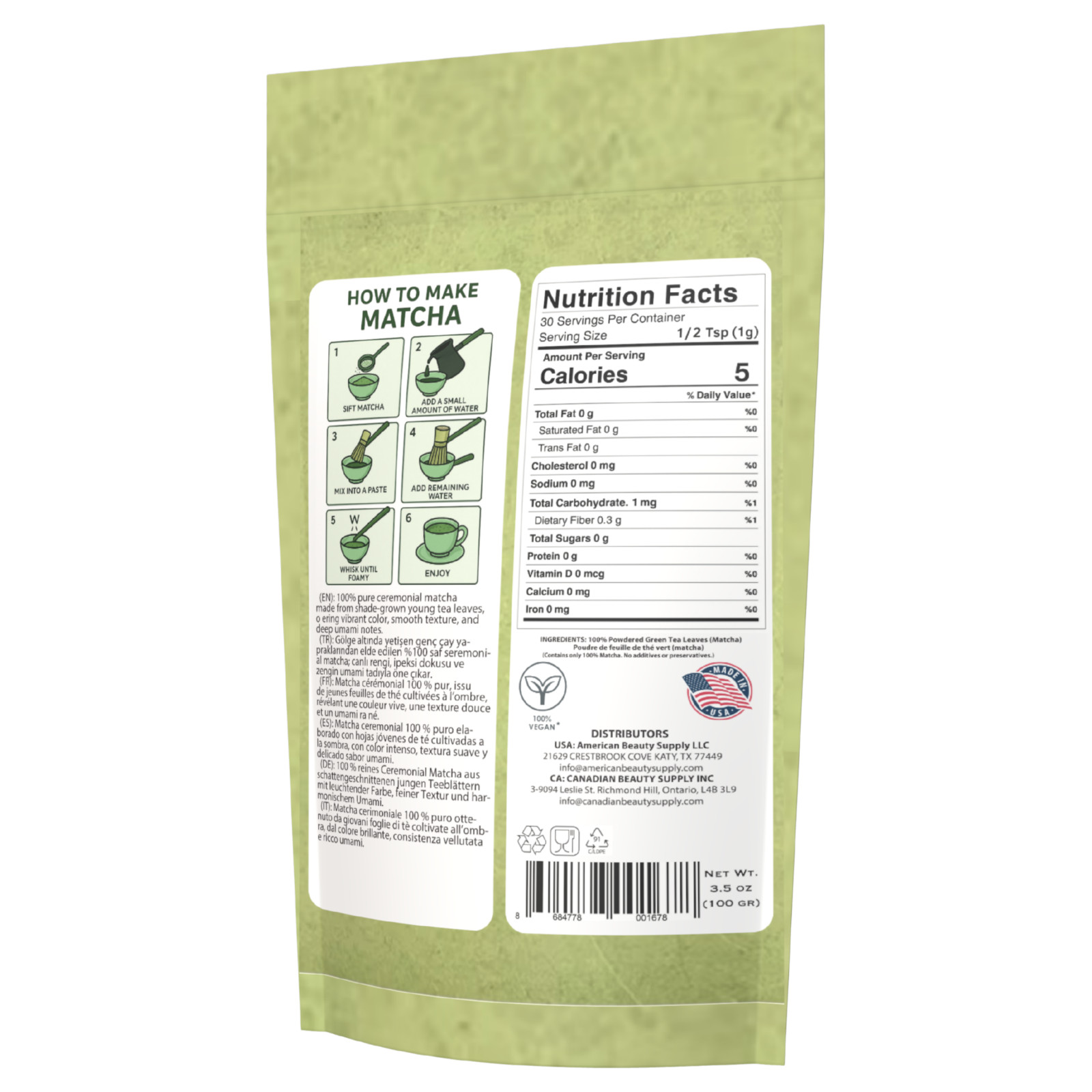 Nisa Matcha Ceremonial Grade Powder – 30g