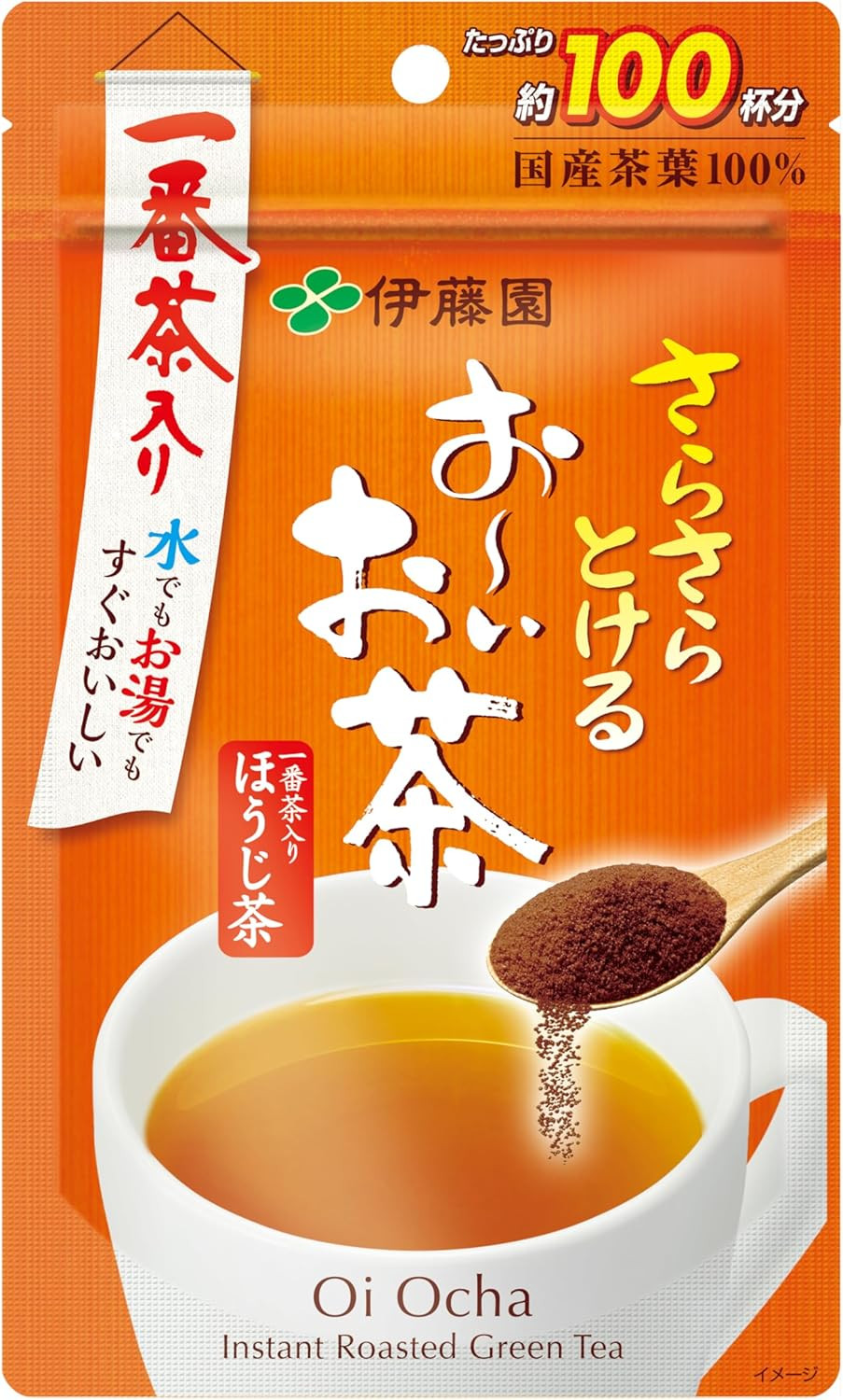 Itoen Oi Ocha HojiCha Roasted Green Tea Instant Powder 80g 100cups Hot&Cold Brew
