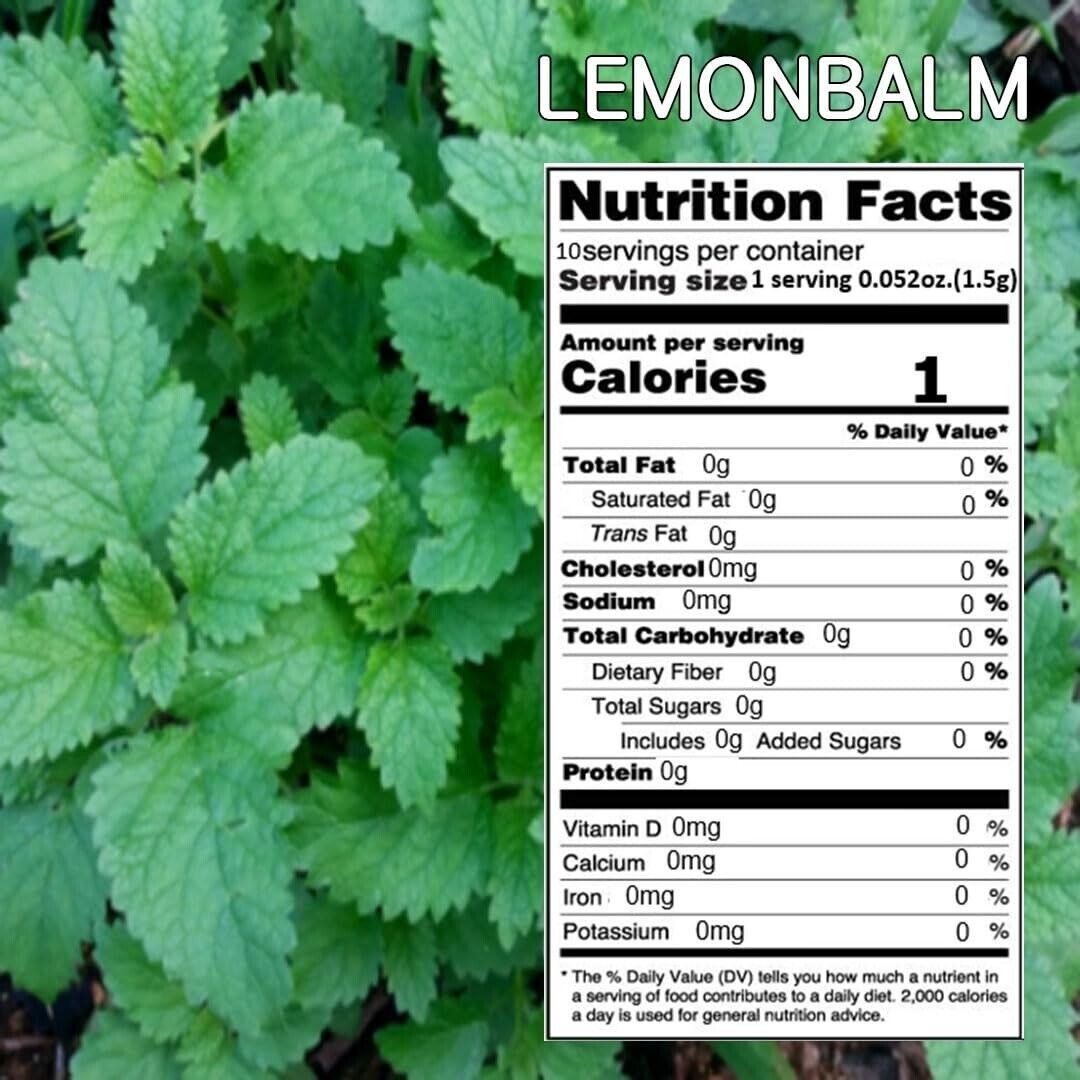 [GAGOPA] 100% Pure Organic Lemon Bam Herbal Tea 1g x 10Teabags (3-Pack, 30ea)