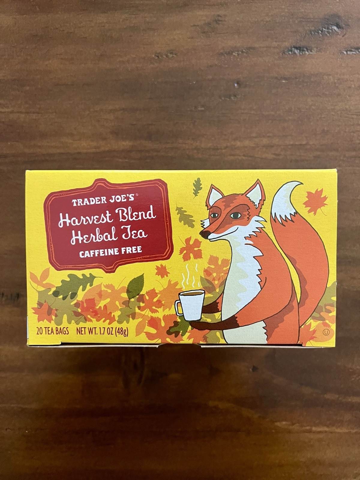 🍁 Trader Joe’s Harvest Blend Caffeine Free Herbal Tea – Sealed, 7/2026 🍁