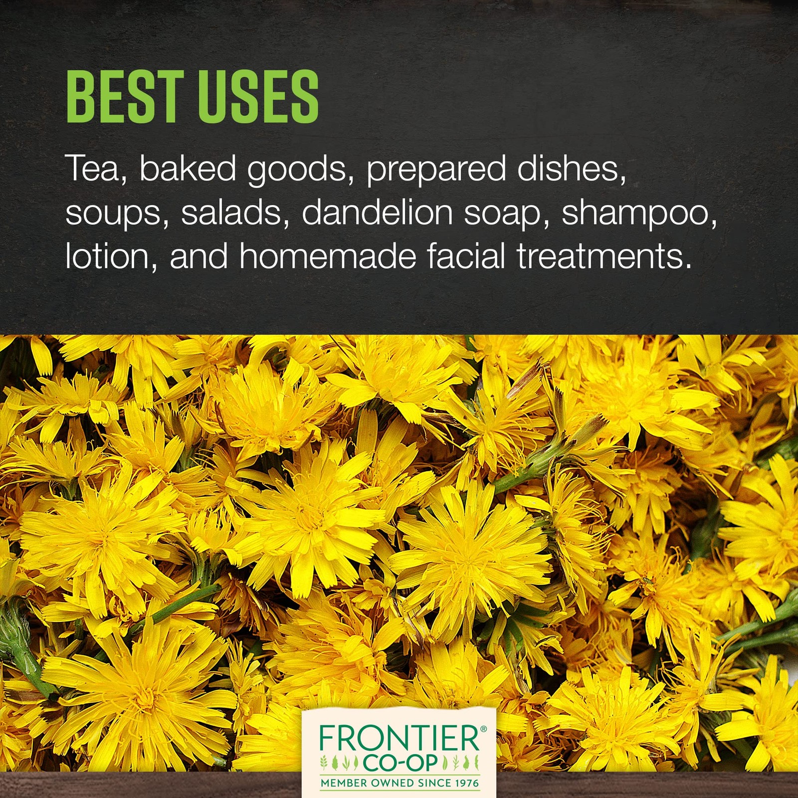 Frontier Co-op Organic Cut & Sifted Dandelion Leaf 1lb