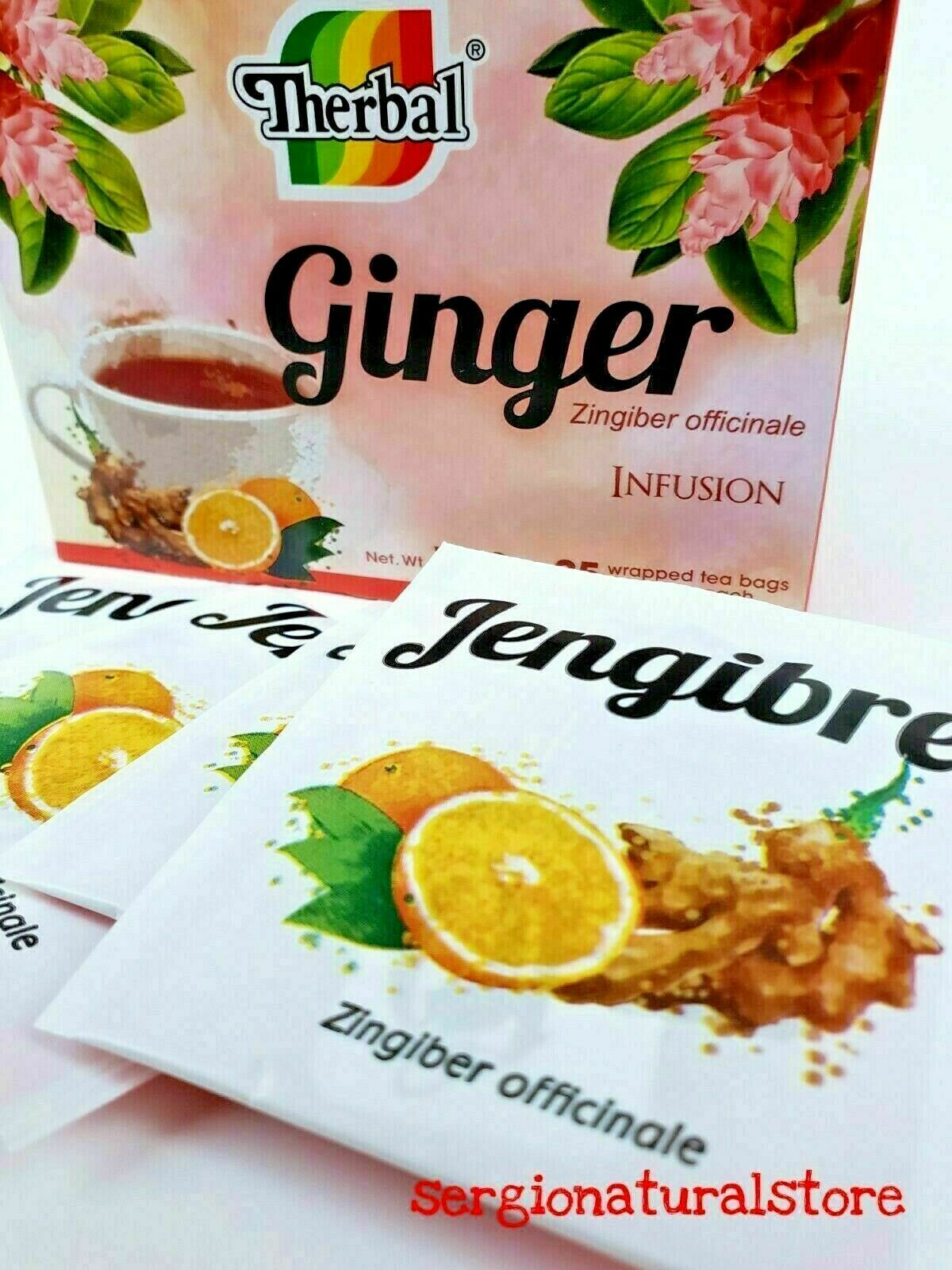 3 Packs TE DE JENGIBRE GINGER TEA 75 BAGS Digetive Free Shipping