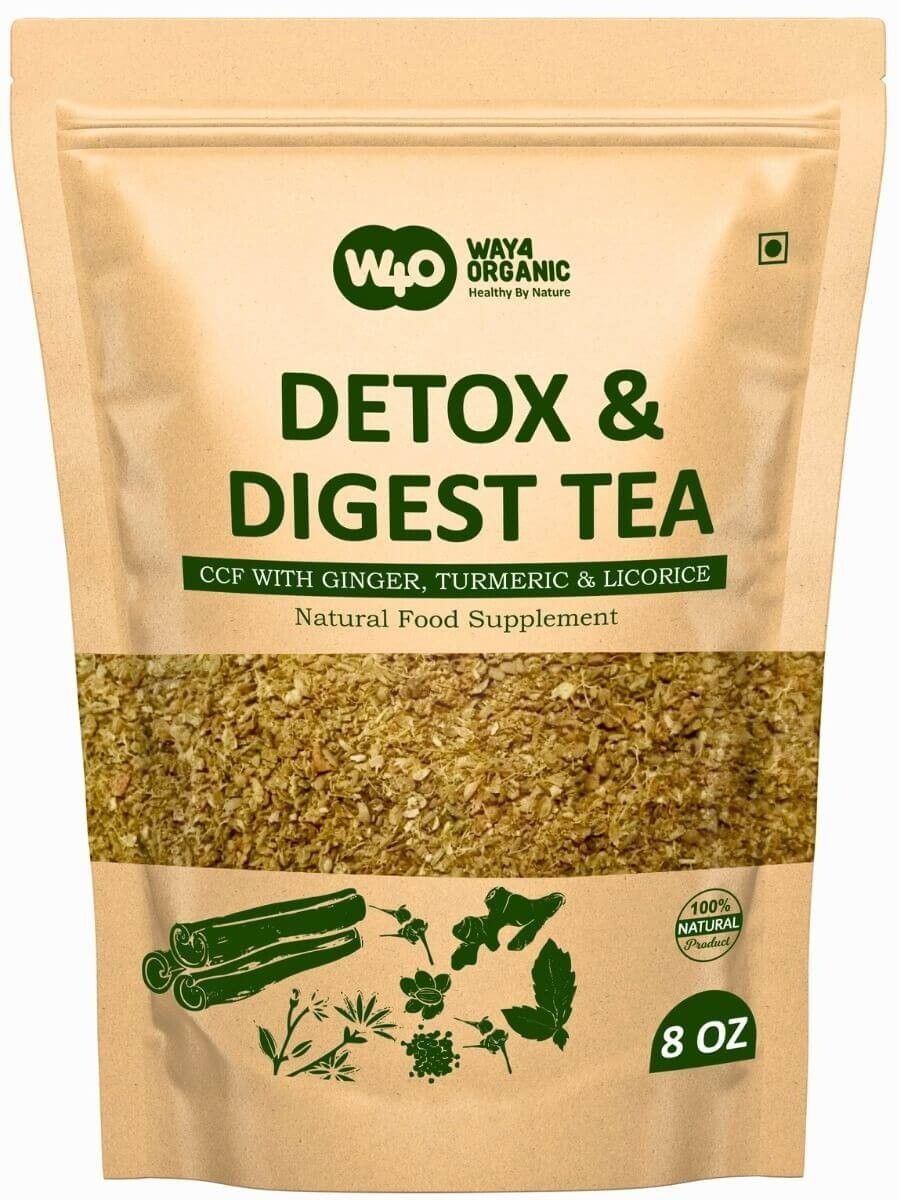 Detox & Digest CCF Tea – 8 oz – Ginger, Turmeric, Licorice Blend – Herbal Leaf