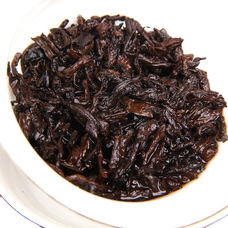 90g Yunnan Pu’er Tea 2015 Old Aged Ripe Tea Zhengshan Yiwu Old Tree Brick Tea