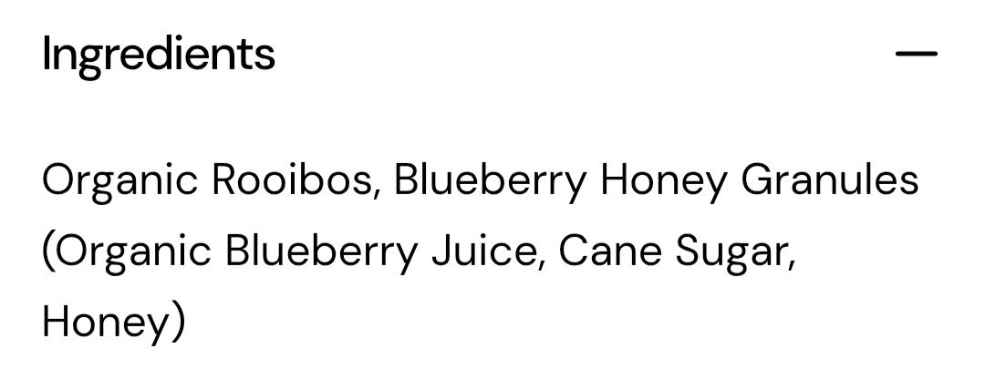 True Honey Teas Blueberry Rooibos Herbal Tea Organic Caffeine Free 24 Pack