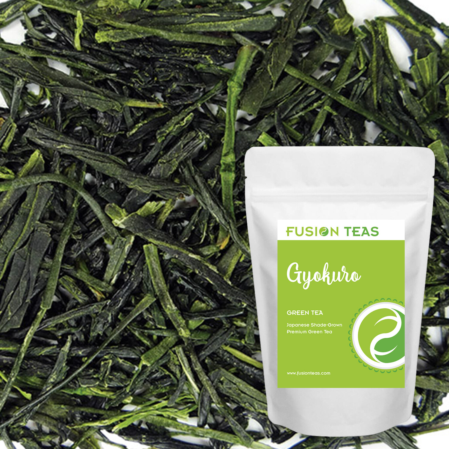 Japanese Gyokuro – Shade Grown Green Tea – Superior Loose Leaf – Fusion Teas