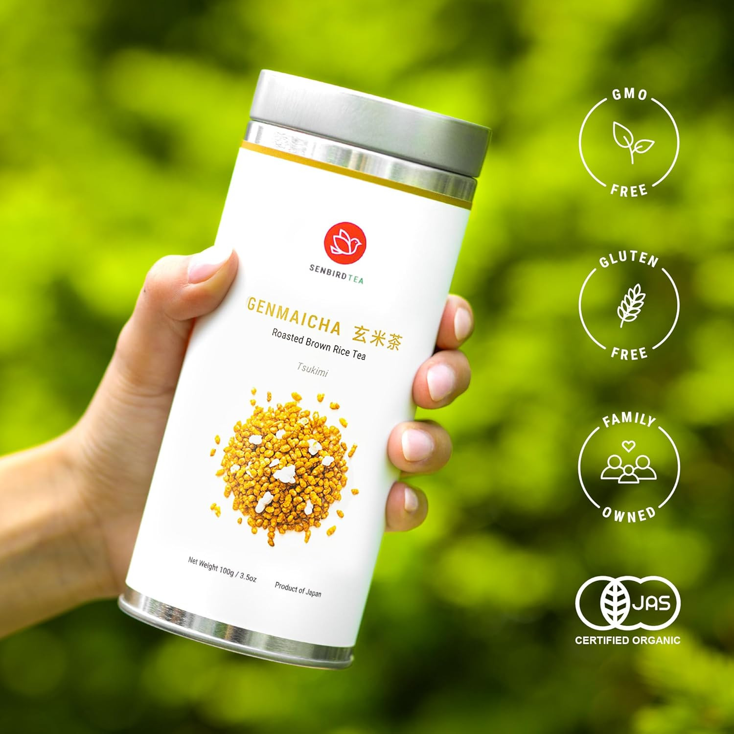 Premium Genmaicha – Caffeine-Free Japanese Mochi Rice Tea – from Hokkaido, Japan