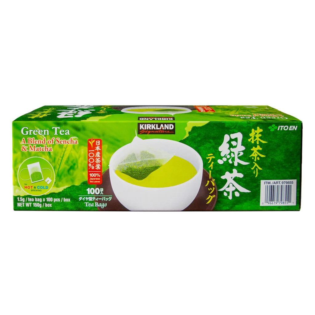 2-Pack Kirkland Signature Green Tea Bags, 1.5 g, 100-count