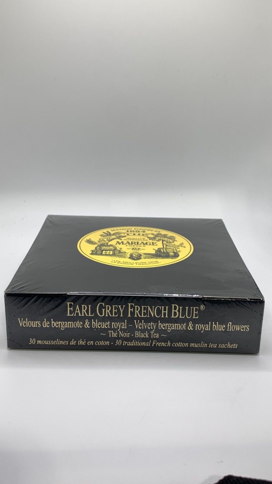 Mariage Frères “Earl Grey French Blue” Tea – 30 Round Original French Cotton Mus