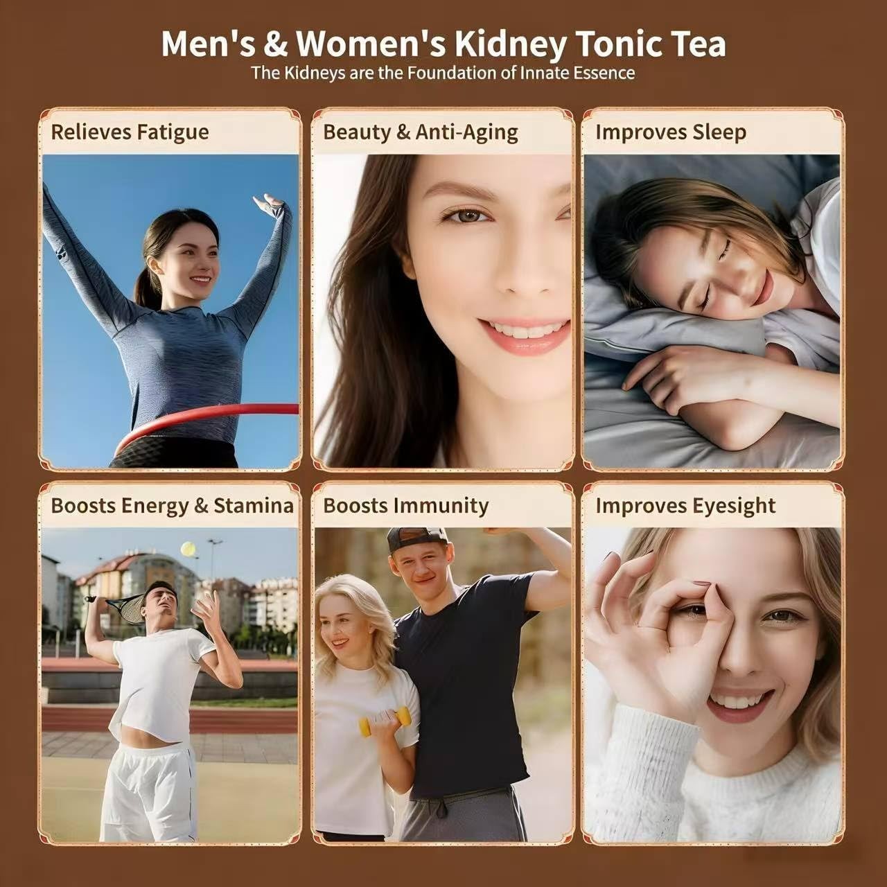 Ginseng Five Treasure Herbal Tea Bags, Traditional Natural Herbal Wellness Tea