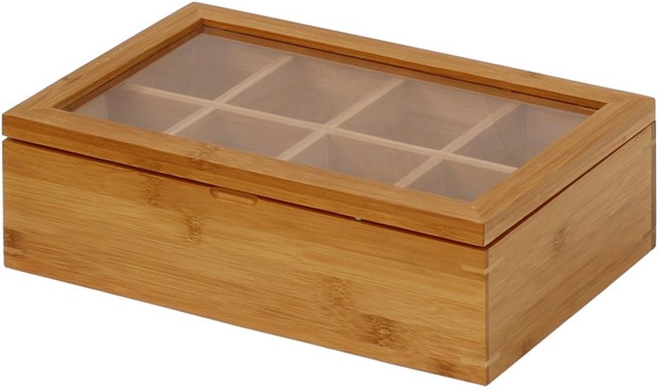 TB1323 Bamboo Tea Box, 12 Inch, Natural