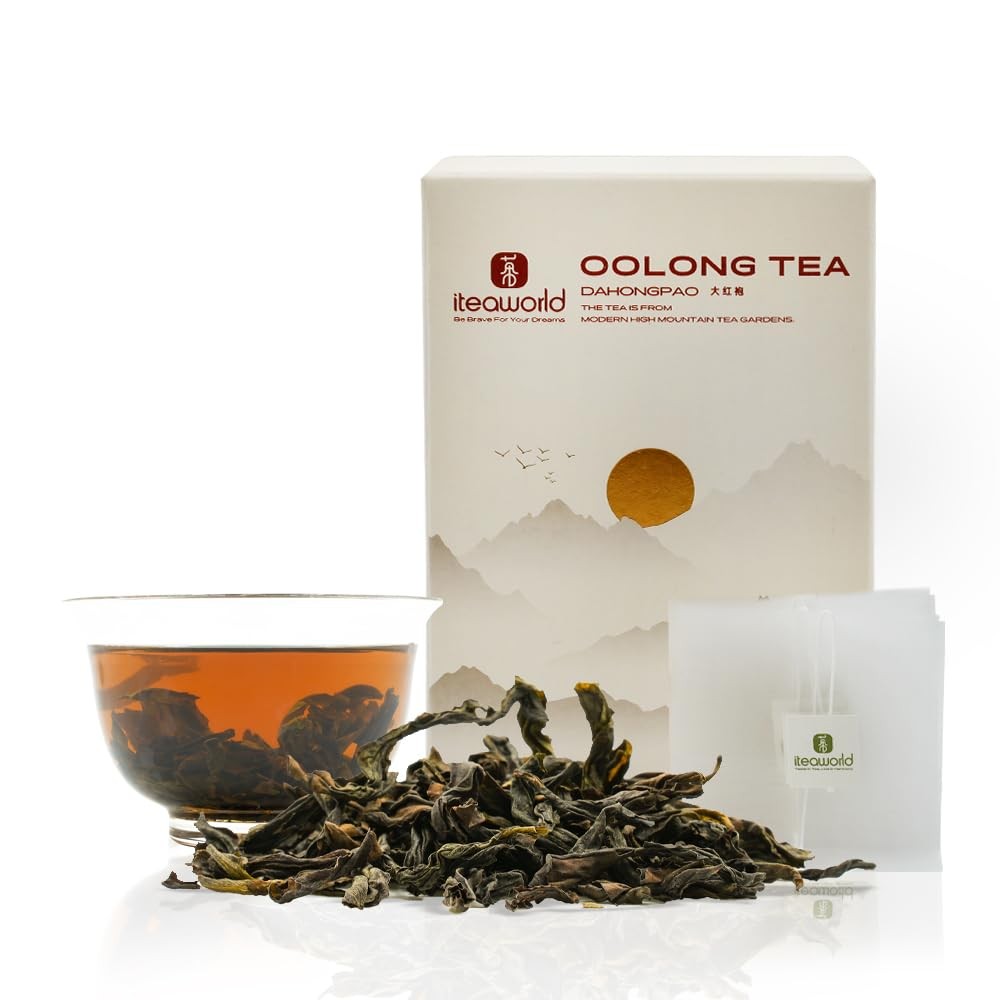 iTeaworld Da Hong Pao – Oolong Loose Leaf – Wuyi Rock Tea, Oolong Tea Loose L…
