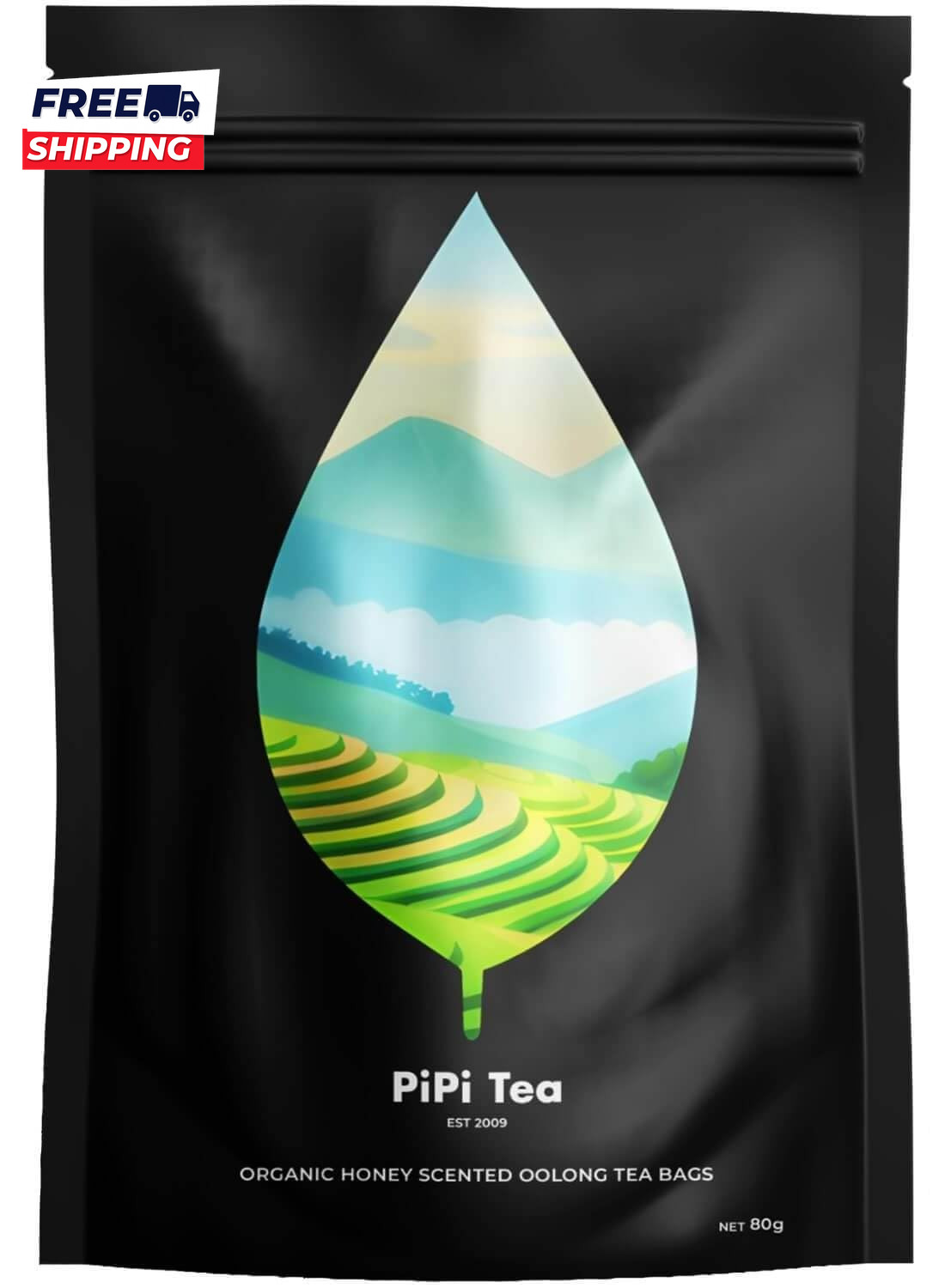 Organic Oolong Tea Bags Whole Leaf 20 Bags (4G Each) Cortisol & Calming Tea
