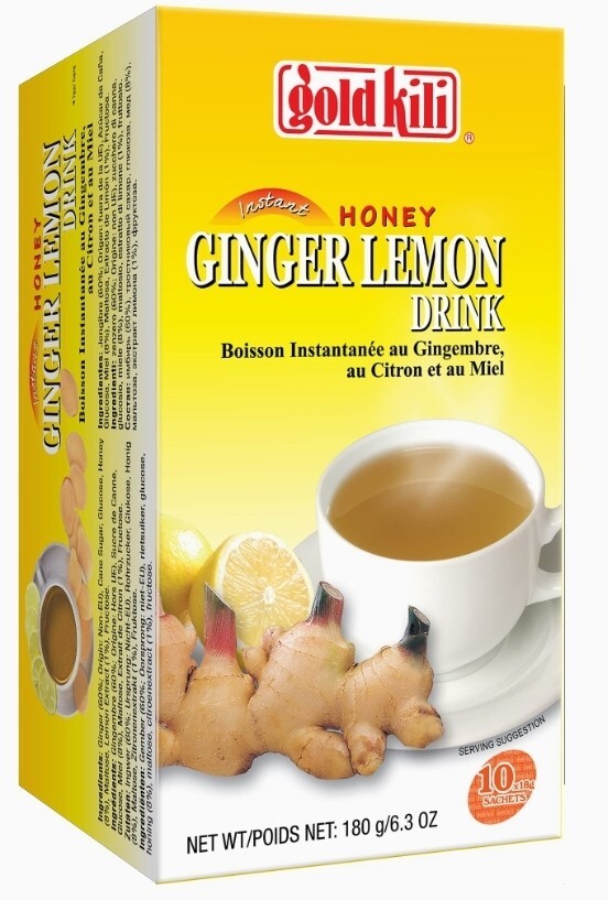 GOLD KILI INSTANT HONEY LEMON GINGER TEA DRINK (10sachets)Gold Kili Ginger Lemon