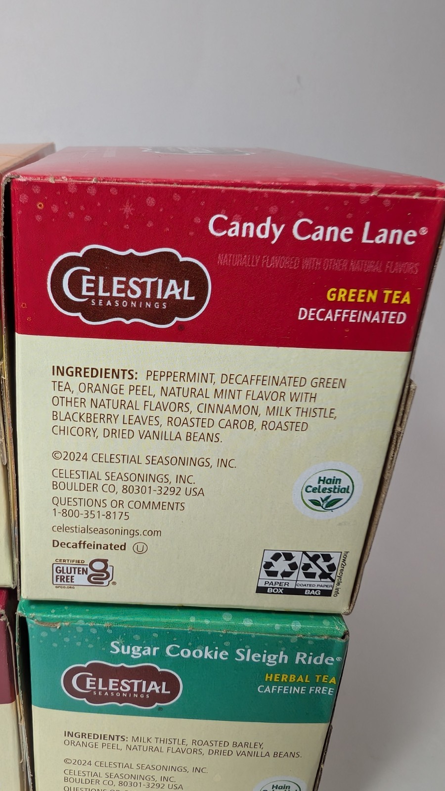 Celestial Seasonings Winter Spice Herbal Tea Collection 72 Bags, 4 Boxes Flavors