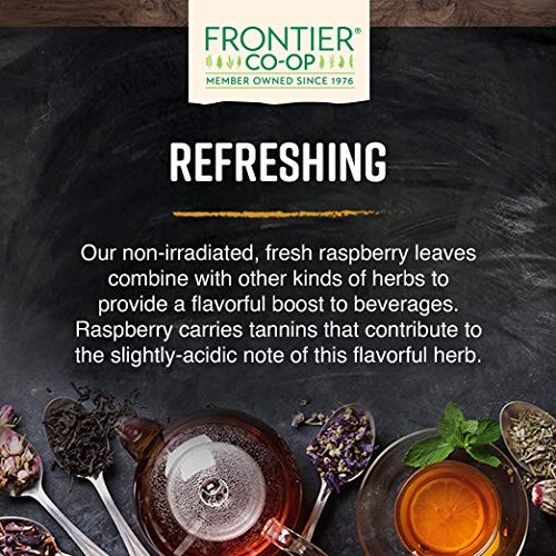 Frontier Co Op Organic Red Raspberry Leaf Tea Caffeine Free 148 Ounce Reseala…