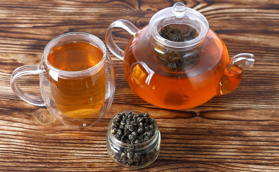 Imperial Jasmine Dragon Pearls Green Tea Loose Leaf – Premium Green Tea 125g