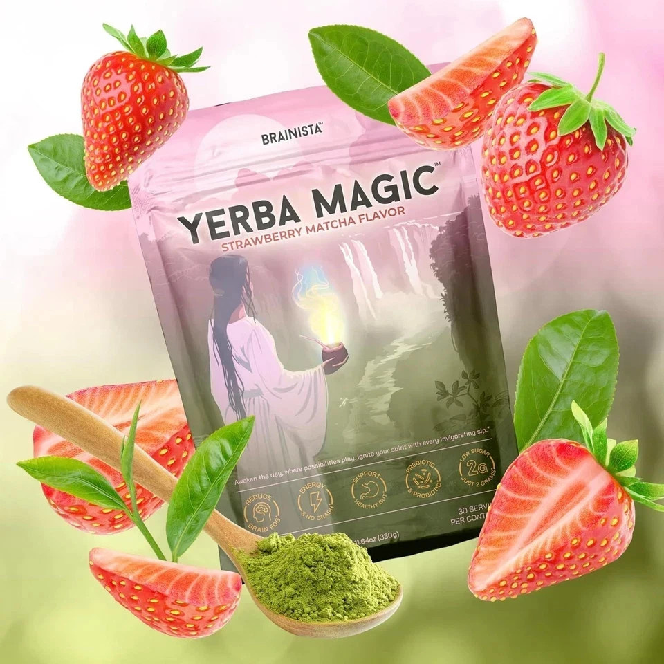 Yerba Magic, Yerba Mate Tea Instant Powder Drink with Nootropics, Pre & Probioti