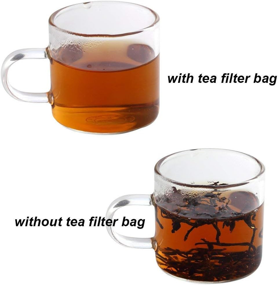 400 Pack Disposable Drawstring Tea Filter Bags Safe & Natural Unbleached Paper T