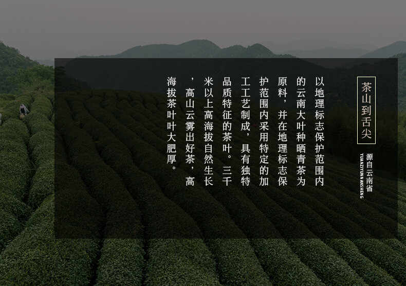 357g Banzhang Pu’er Raw Tea Cake Yunnan Pu-erh Tea Six-star