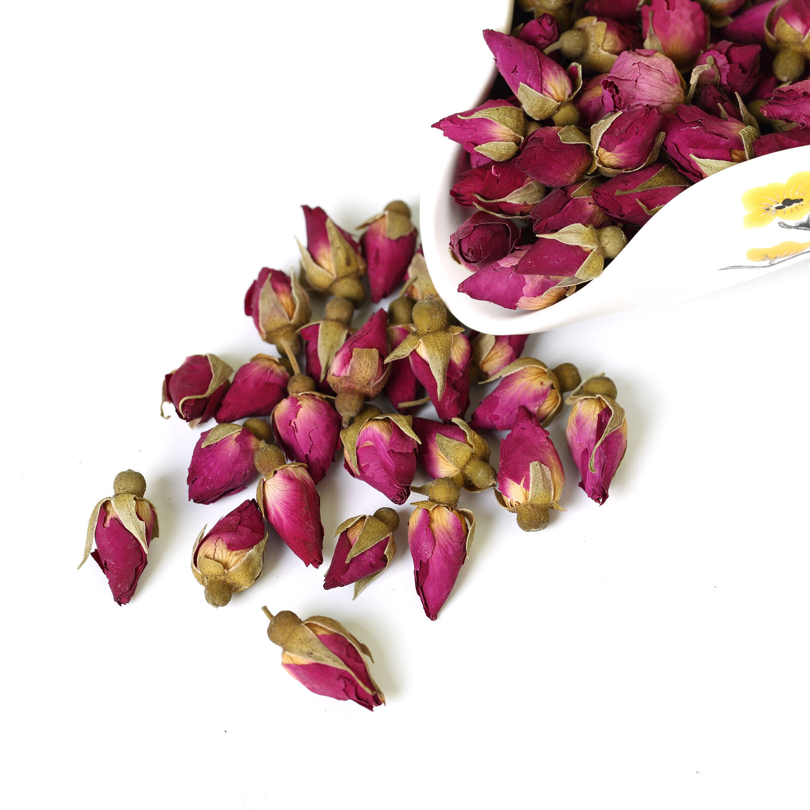 GOARTEA Natural Red Rose Bud Dried Edible Petal Flower Chinese Flora Herbal Tea