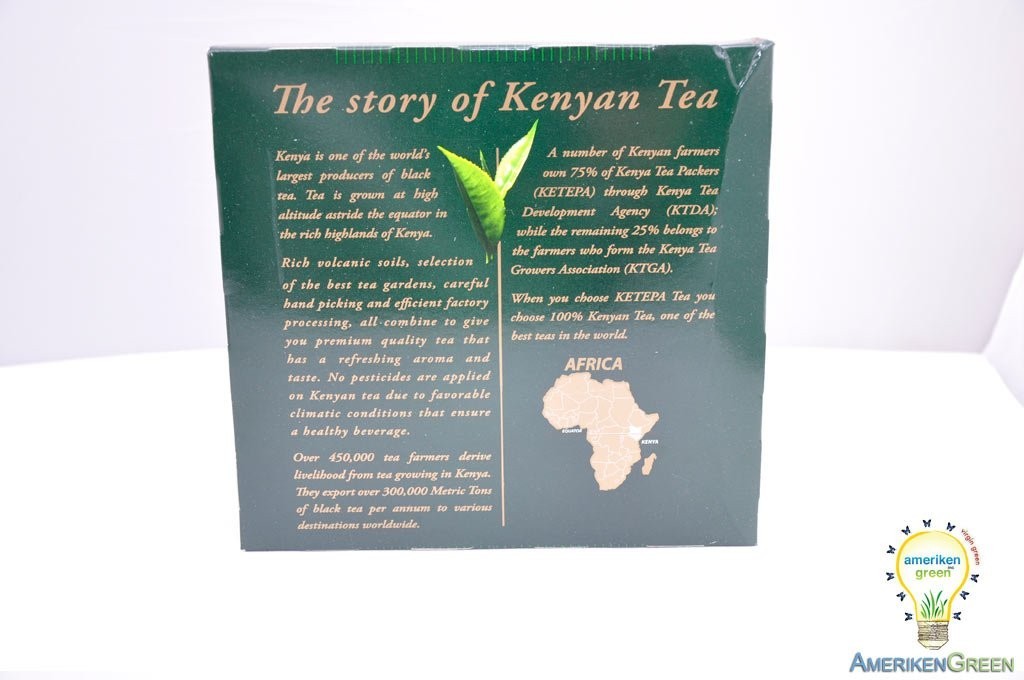 Safari Pure Organic Kenya Black Tea – 100 Enveloped Tea Bags for Perfect Brew