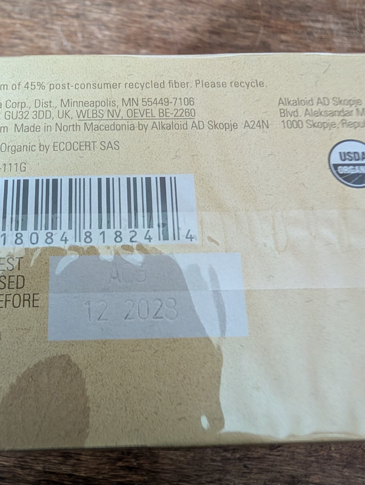 Aveda Comforting Tea Bags 20 Count NEW SEALED BOX Best By 12/2028