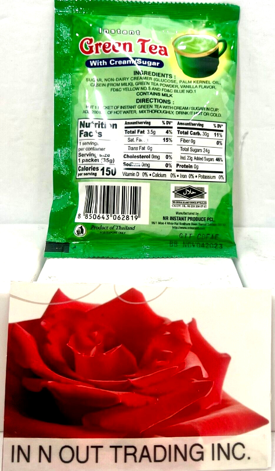 DEDE 3-In-1 Instant Green Tea with Cream+Sugar 12 Sachets x 35g(Pack of 3) ~SALE