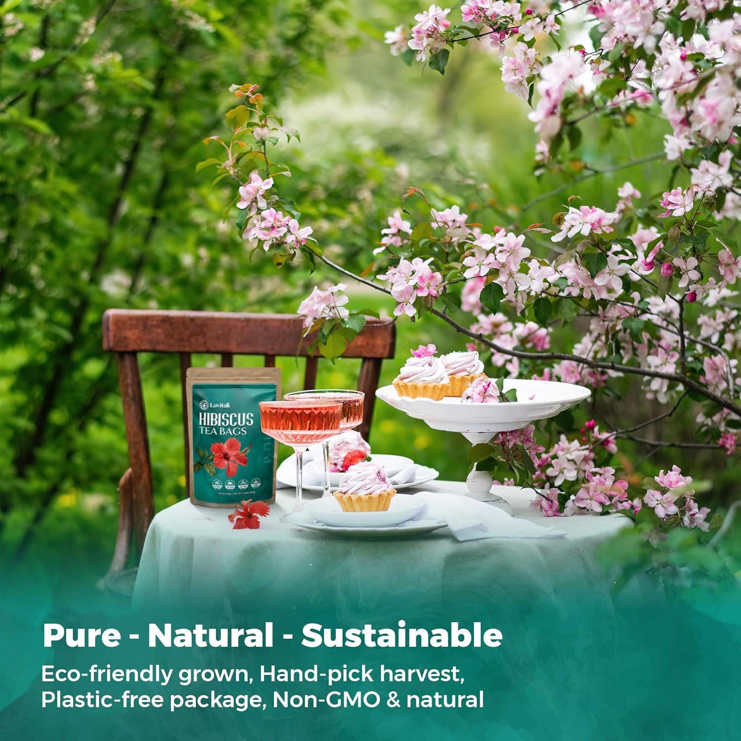 , Hibiscus Tea Bags | 60 Bags, 100% Pure Herbal Tea | Caffeine-Free, Antioxidant