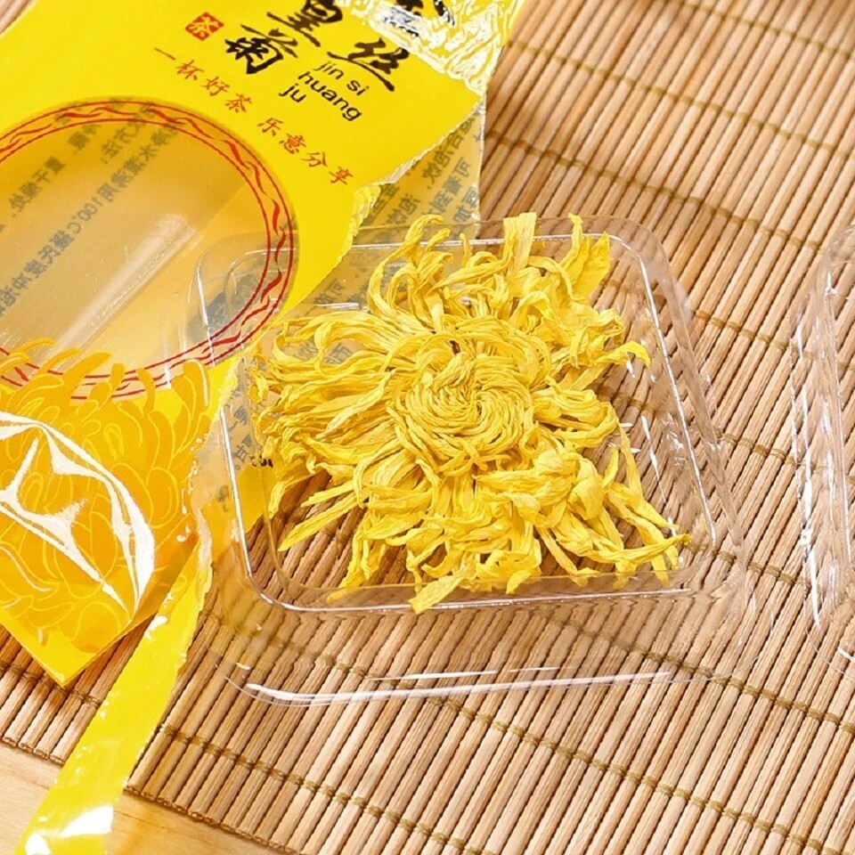 100 Blooms Golden Chrysanthemum Tea Flower Blossom Cooling Healing Floral Tea