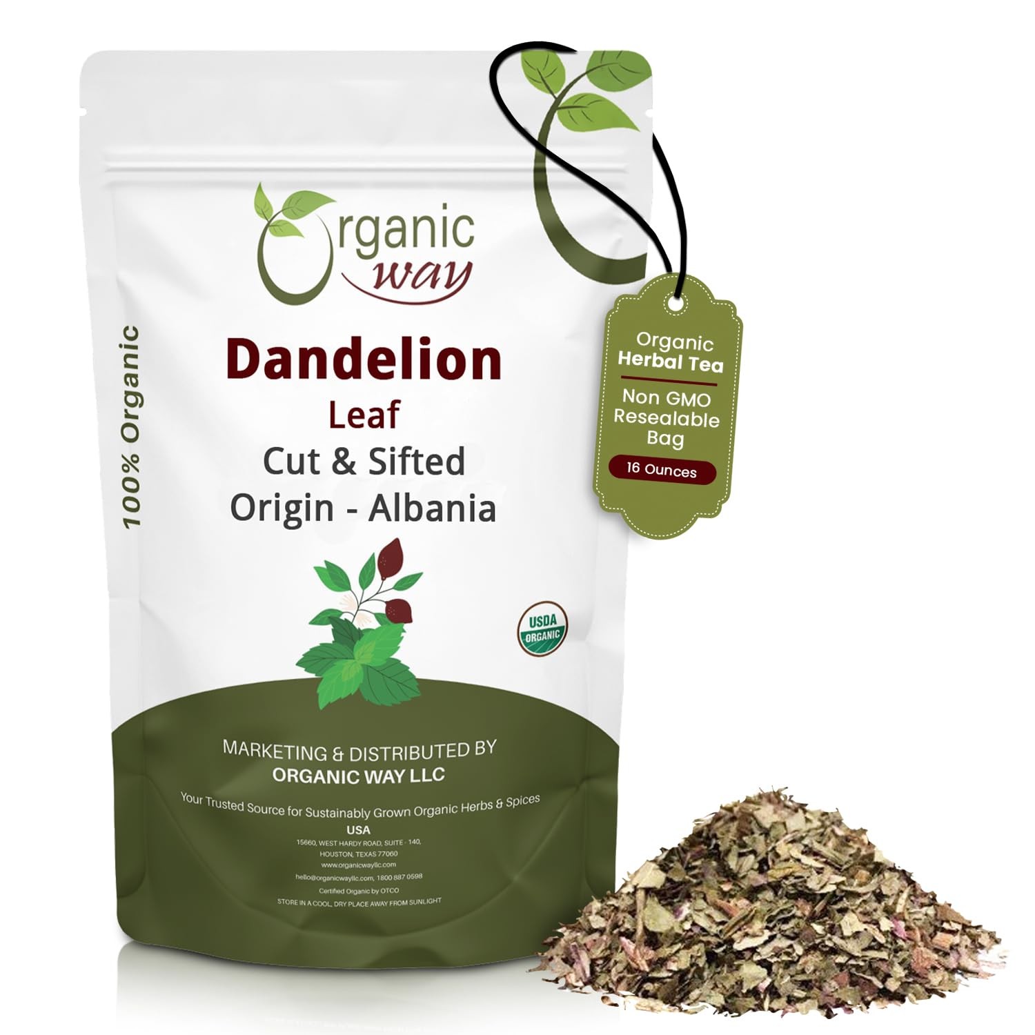 Dandelion Leaf (Taraxacum Officinale) Cut & Sifted – Herbal Tea | European Wi…