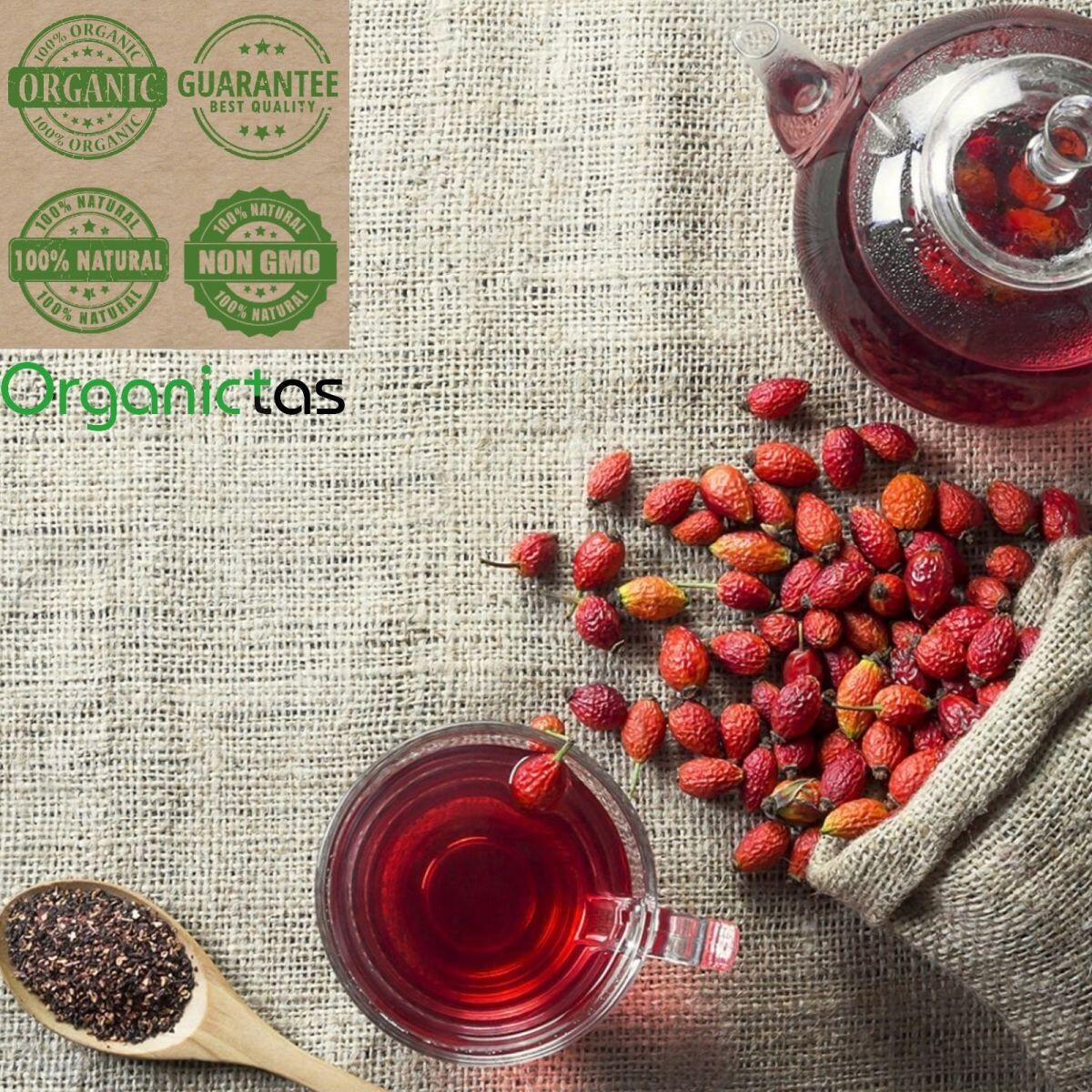 ROSEHIPS TEA Organic Rosehip Tea Best Premium Quality Dried Rose Hip 100g/3.56oz