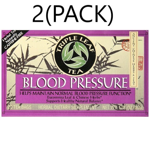 Triple Leaf Tea, Blood Pressure Herbal Tea 20 Tea Bags 4/2029 ~ (2 PACK)