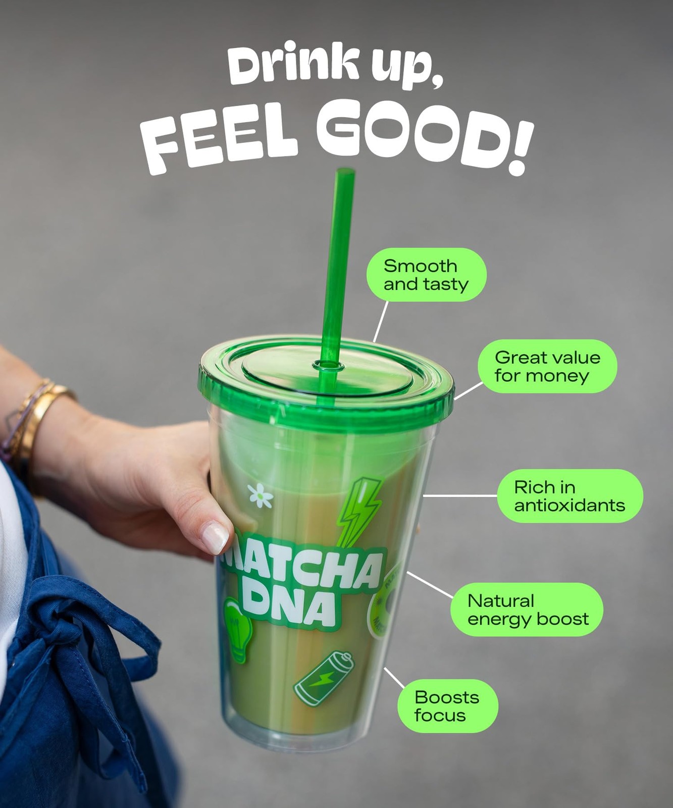 MatchaDNA Matcha Latte – Sweet Powder with Milk, No 5.3oz Bag