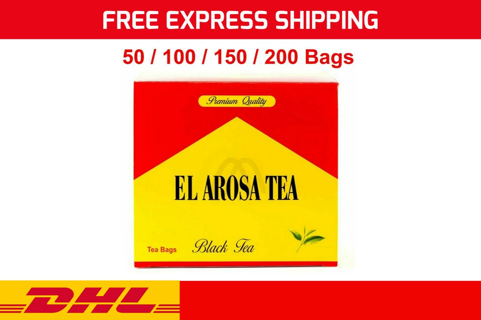 50 – 200 Bags EL AROSA ALAROUSA Kenyan Egyptian Dust Tea Bags Envelope Natural
