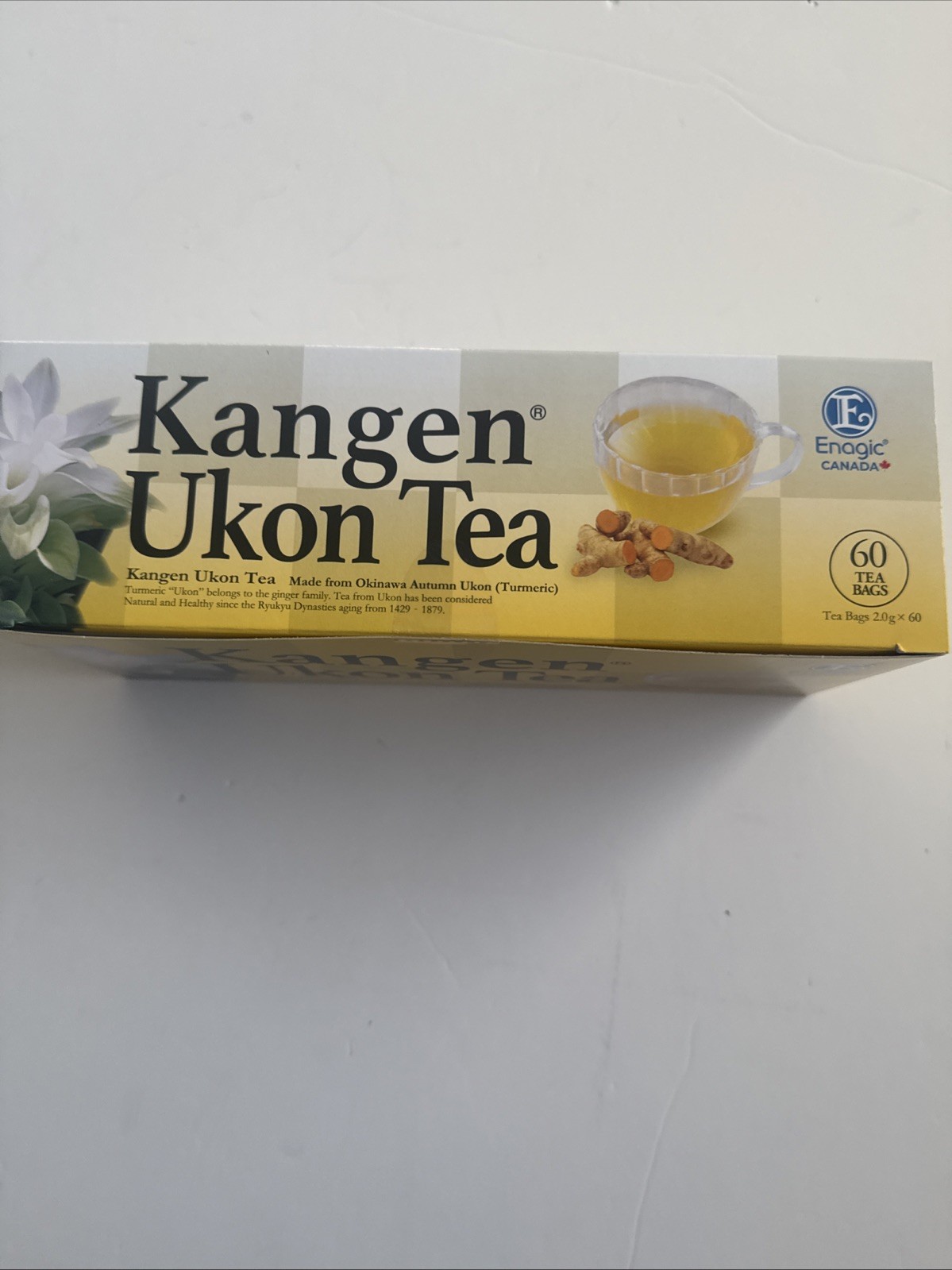 Kangen Ukon Tumeric Tea,60 Bags 100% organic, Sealed New Enagic Japan Exp 2027