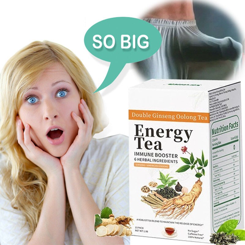 Energy Tea Immune Booster Ginseng Oolong Tea, Kidney Liver Tea For Women & Men