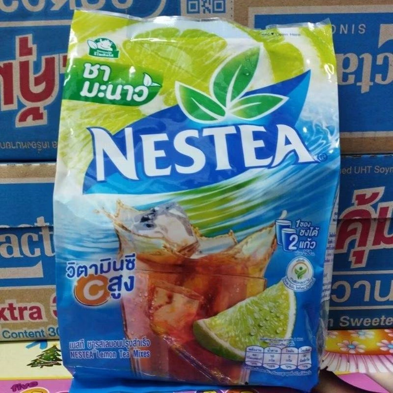 18 Sticks NESTEA Lemon Tea Vitamin C Hot Iced Tea Sweet & Sour Taste Fresh Drink