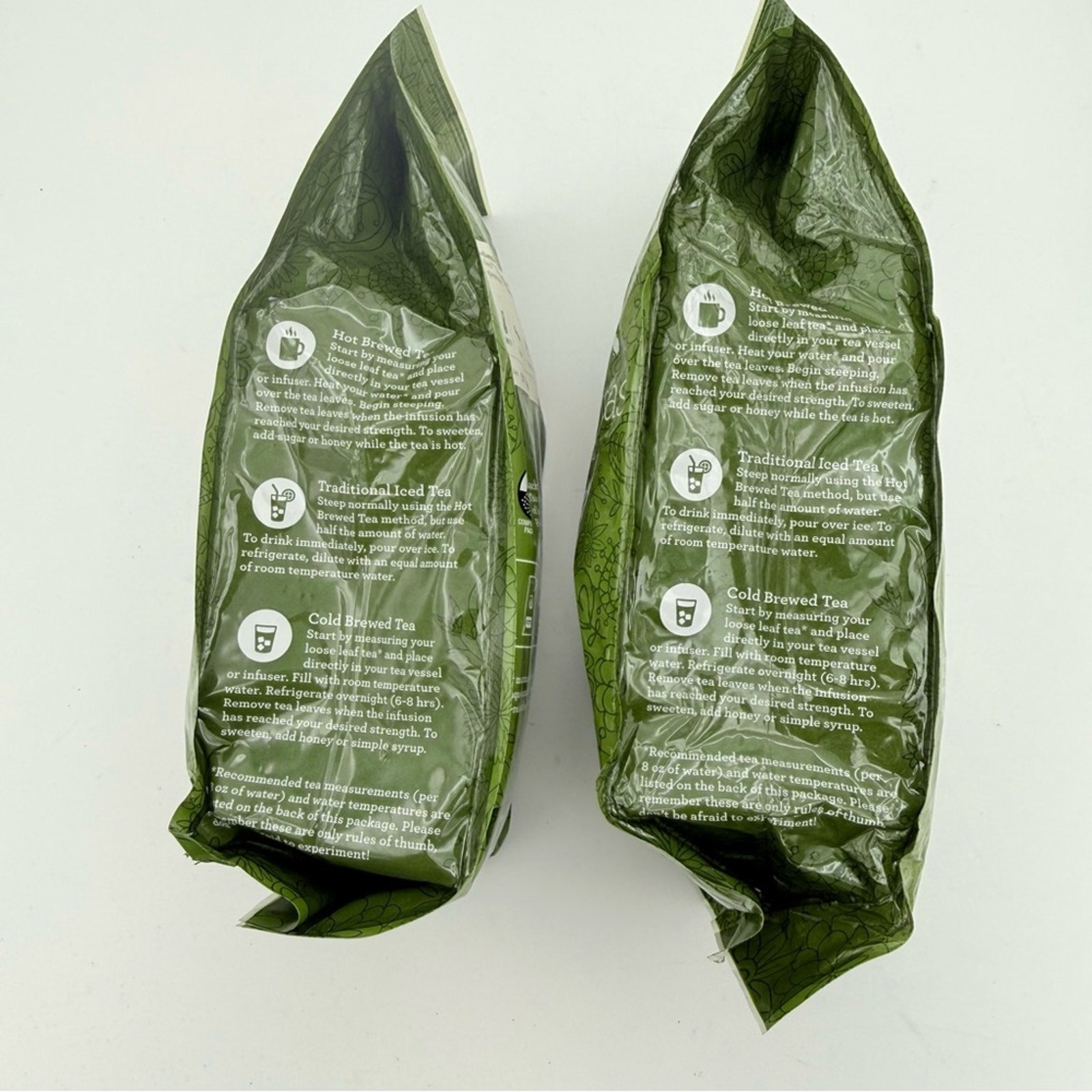 Arbor teas Organic 2 pack Chocolate dark tea 12oz & Moroccan mint green Tea 8oz
