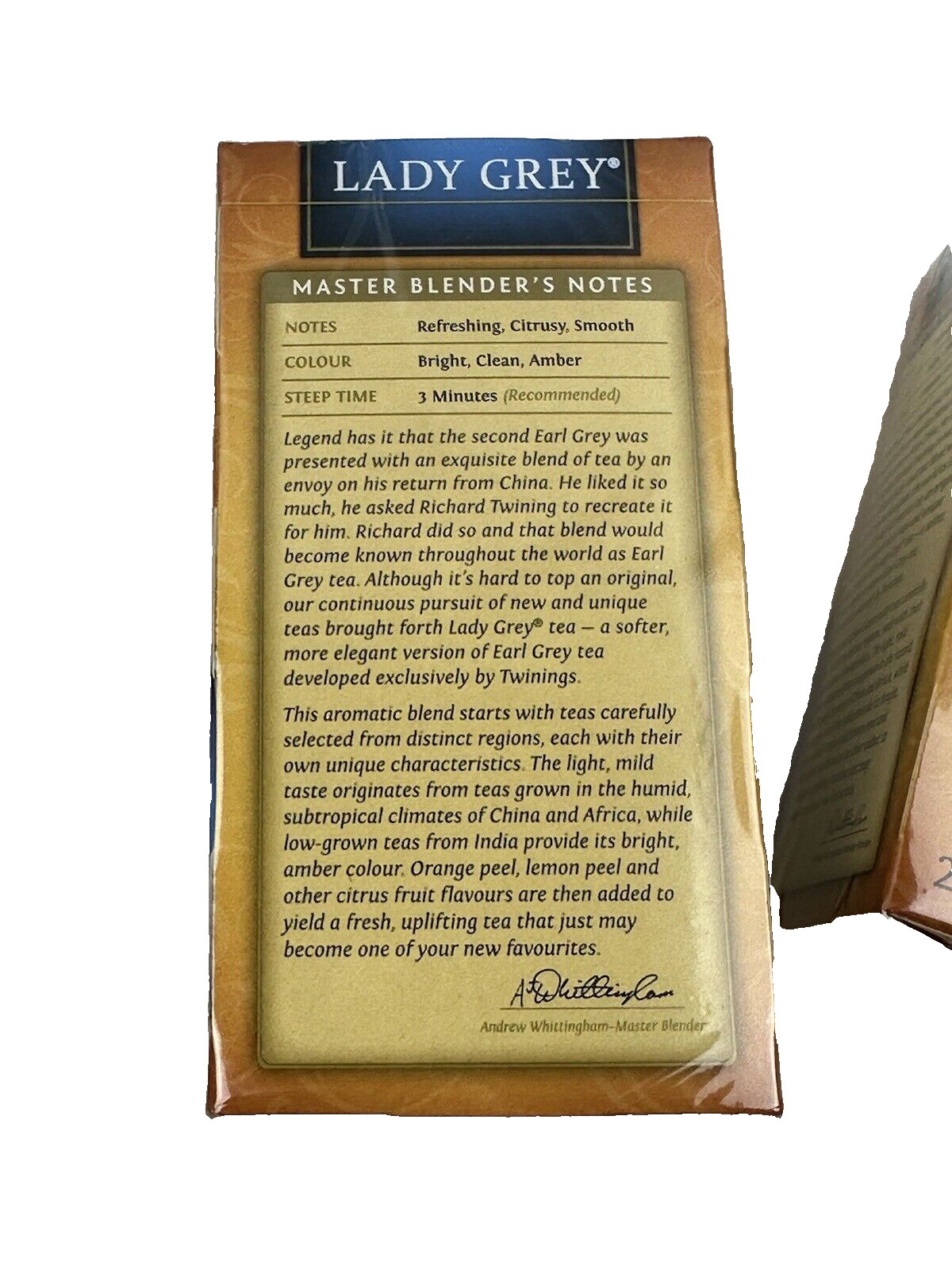 (2) Twinings Lady Grey Black Tea – 20 tea bags 40 total exp 2026