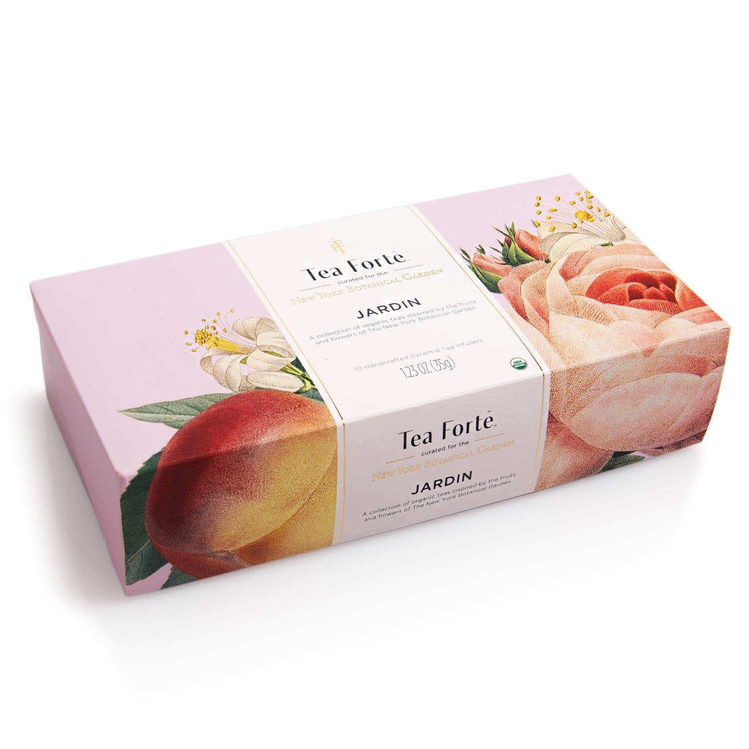 Tea Forte Jardin Organic Fruit, Herb and Flower Teas,10 Count, 2 of Each Variety