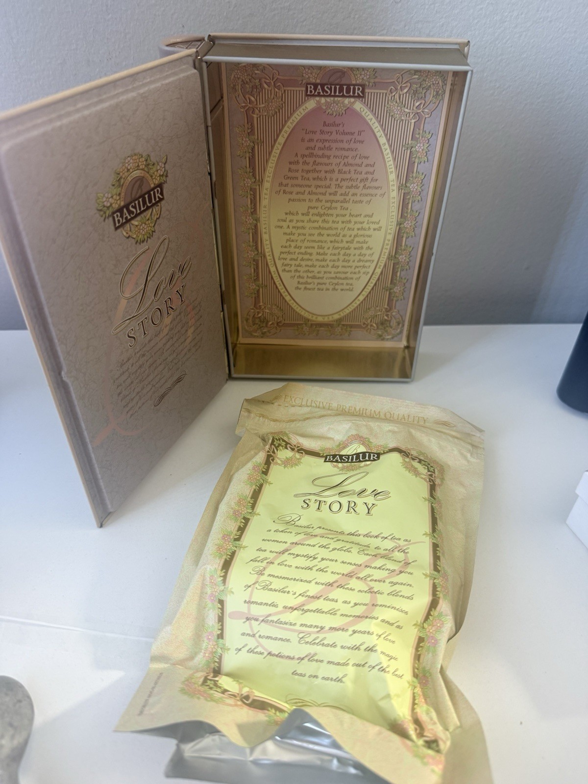 Basilur Ceylon Black Tea Book Collection, Love Story Volume II, (3.5oz)