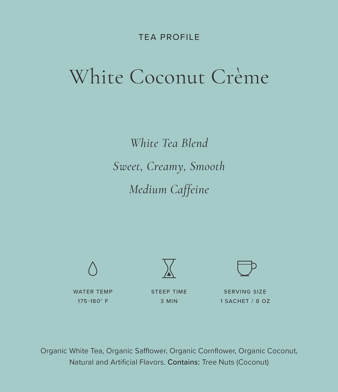 Art of Tea | Organic White Coconut Crème | 12 Count Eco Friendly Sampler Box