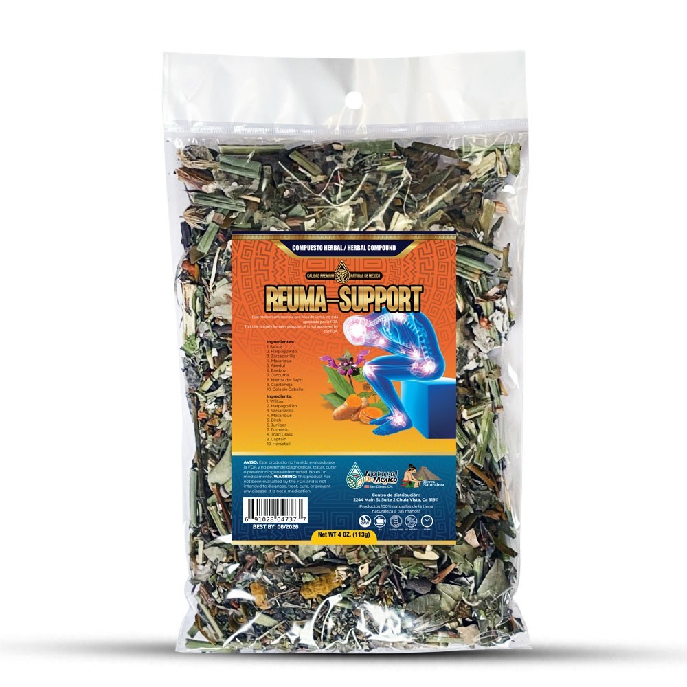 Reumatismo Compuesto Te Herbal 4 oz. Reuma Support Tea 4 Oz. Natural de Mexico