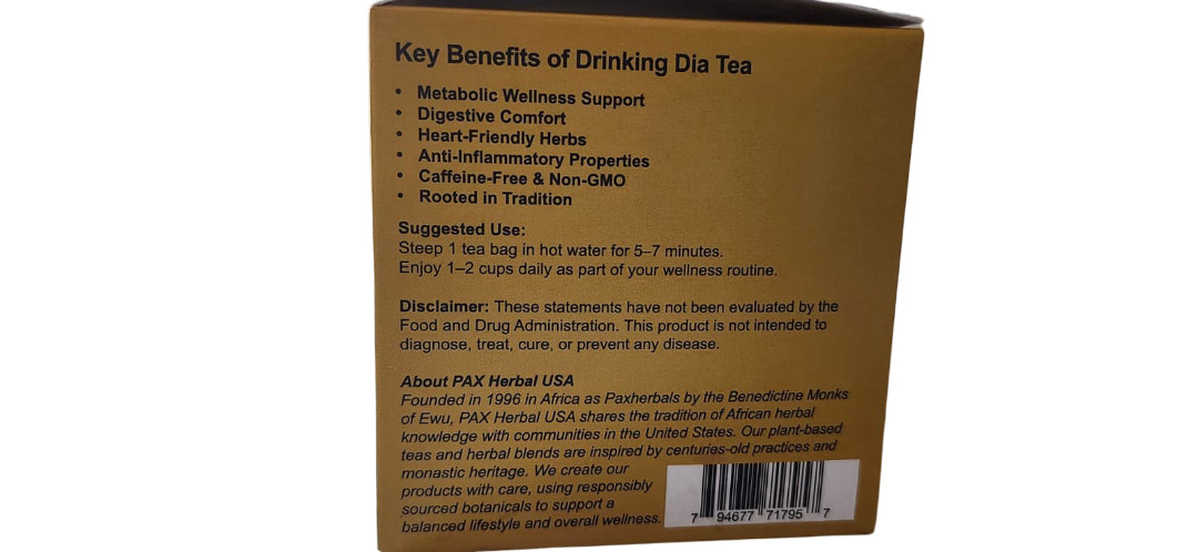 DIA Tea: Anti-Diabetic & Weight Loss Management