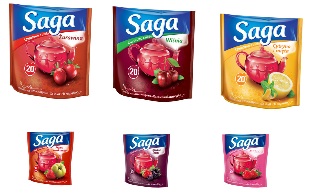 SAGA FRUIT TEA – 20TB BAGS – 40G – 100% NATURAL HEALTHY FRUIT HERBAL FROM POLAND